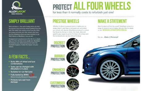 Alloygator wheel protector flyer